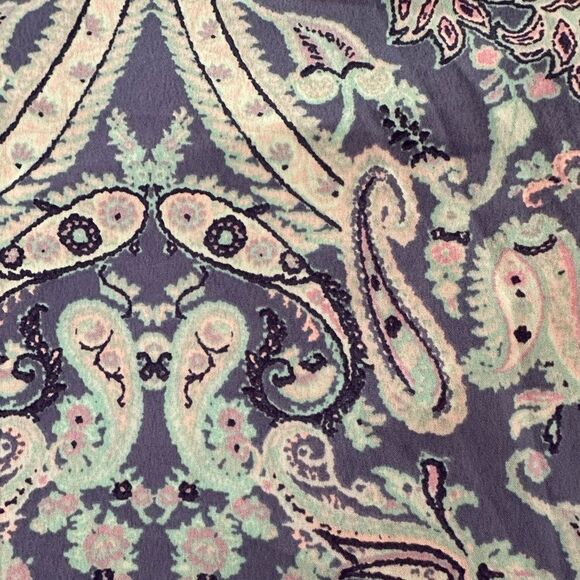 Motherhood Maternity Dress Wrap Top Paisley Handkerchief Hem Midi Dress size M - Picture 7 of 11